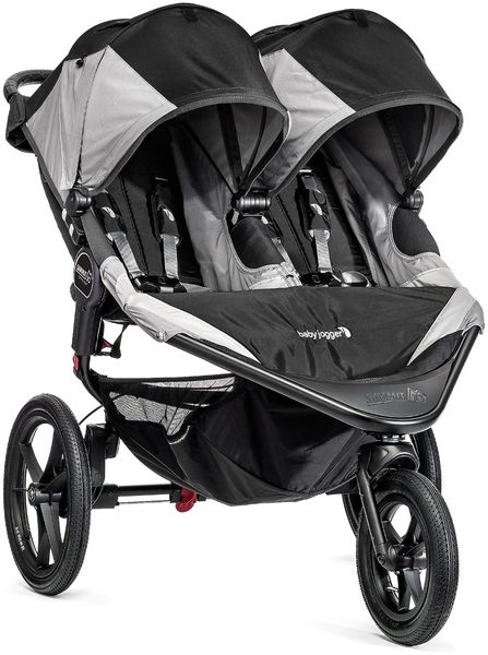 Baby Jogger Summit X3 Double Jogging Stroller - Black / Gray