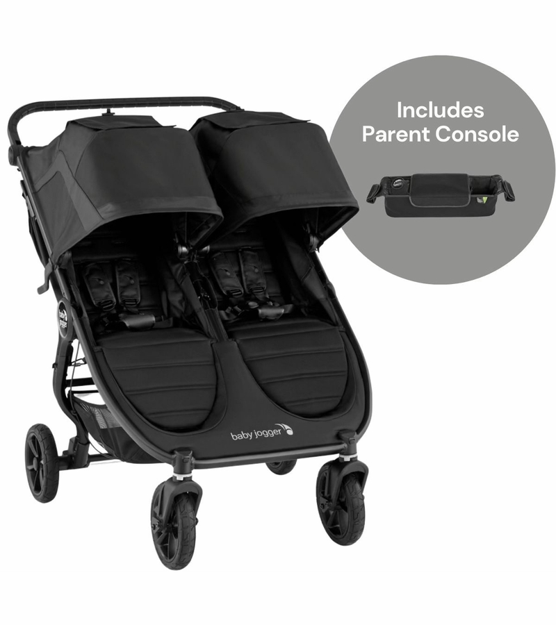 Baby Jogger City Mini GT2 Side by Side Double Stroller + Parent Console