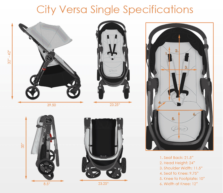 Baby Jogger City Versa Stroller Black