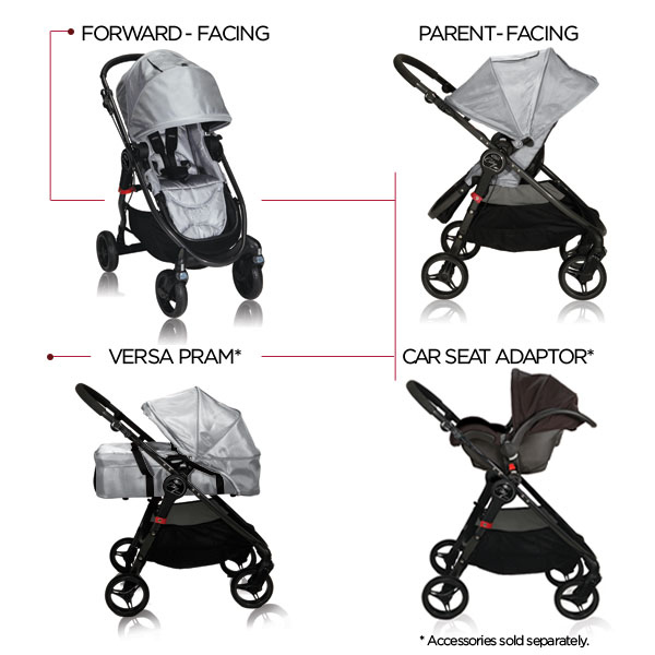 Baby Jogger City Versa Stroller Silver