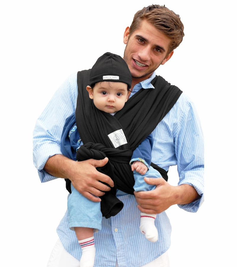 Baby K'tan Baby Carrier in Basic Black Extra Small