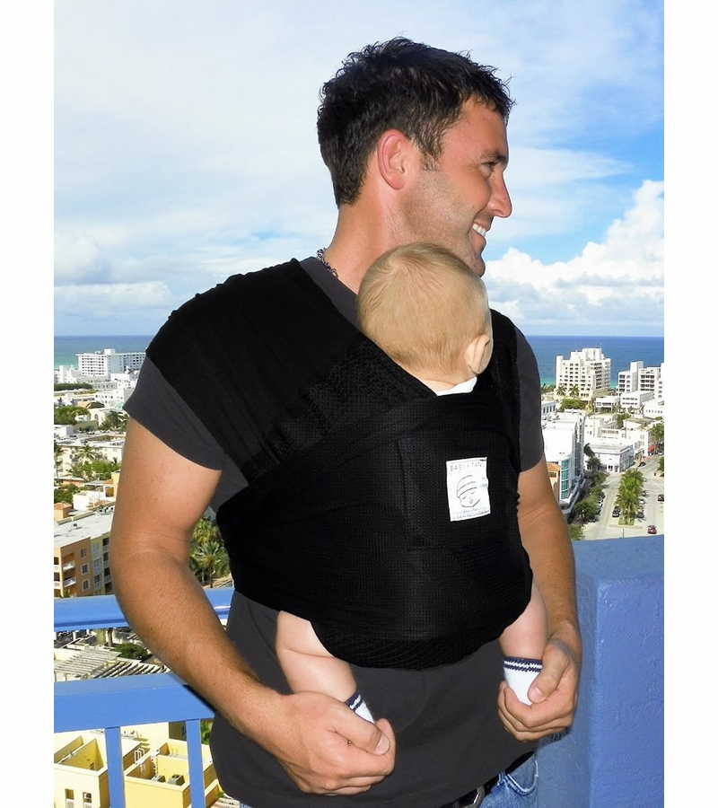 Baby K'tan Baby Carrier in Black Breeze Extra Small