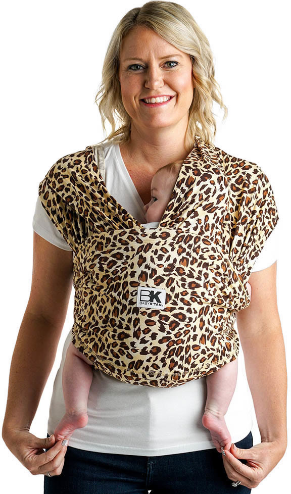 Baby K'tan Baby Carrier in Leopard Love Brown
