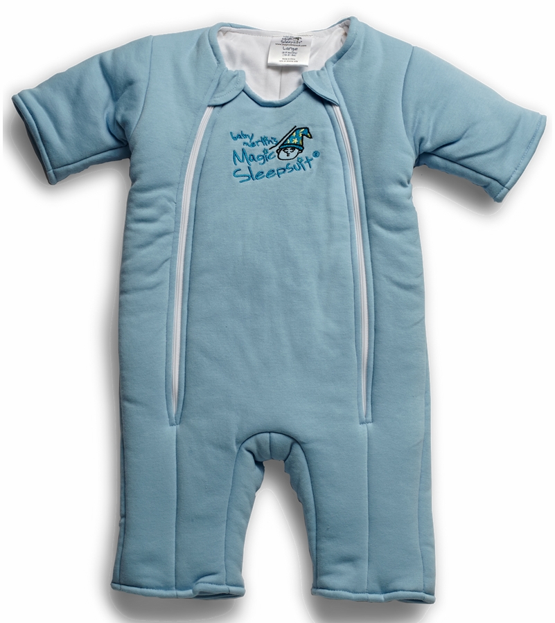 Baby Merlin Magic Sleep Suit, Cotton 69 Months Blue (Large)