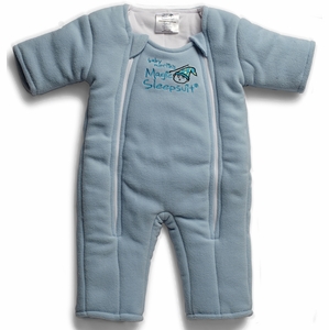 Baby Merlin Magic Sleep Suit, Microfleece - 3-6 Months - Blue (Small)