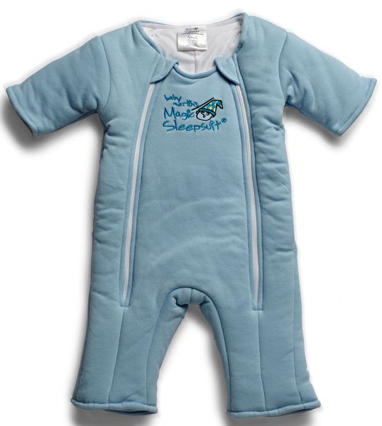 Baby Merlin Magic Sleep Suit, Cotton 36 Months Blue (Small)