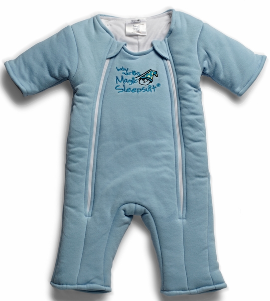 Baby Merlin Magic Sleep Suit, Cotton - 3-6 Months - Blue (Small)