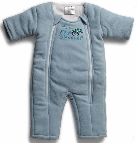 Baby Merlin Magic Sleep Suit, Microfleece - 3-6 Months - Blue (Small)