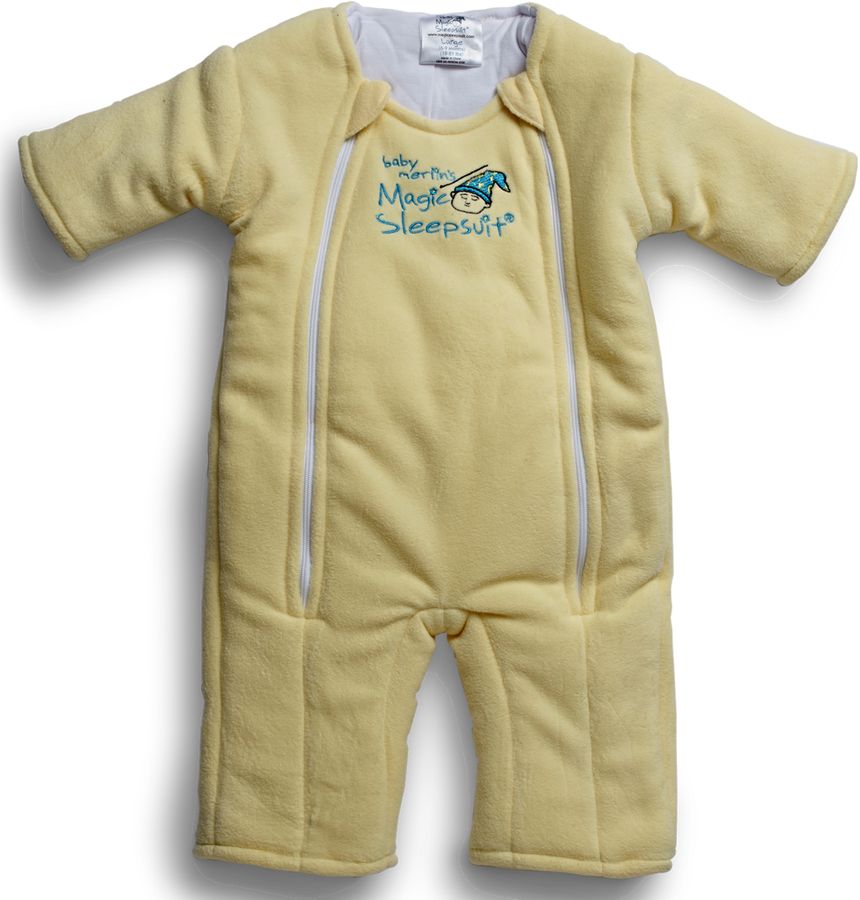 Baby Merlin Magic Sleep Suit, Microfleece 69 Months Yellow (Large)