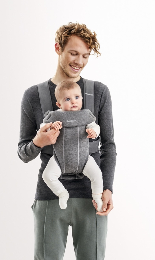 BabyBjörn Baby Carrier Mini 3D Jersey, Charcoal