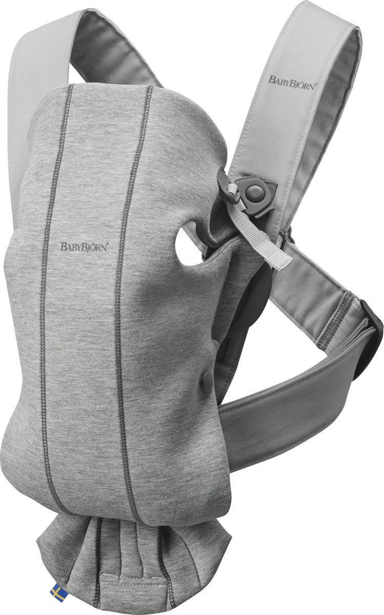 BabyBjrn Baby Carrier Mini 3D Jersey, Light Gray