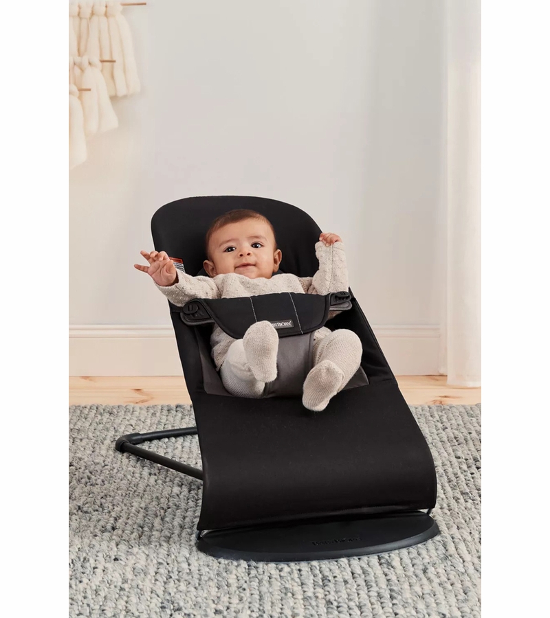 BabyBjorn Bouncer Balance Soft Cotton Black / Dark Gray