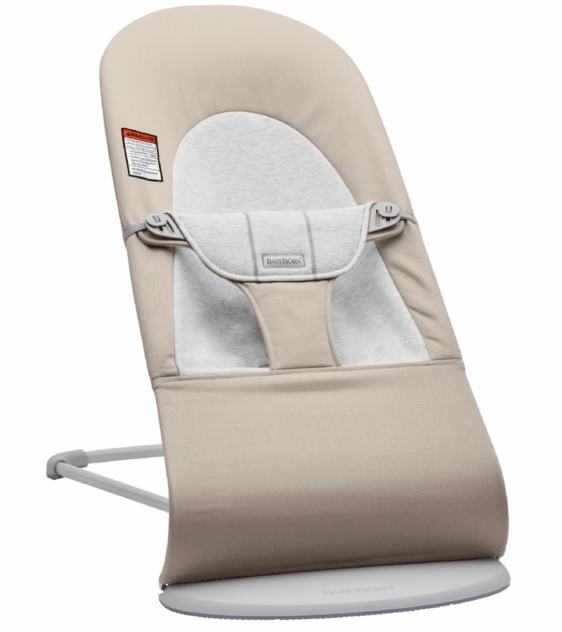 BabyBjorn Bouncer Balance Soft, Cotton Jersey Beige / Grey