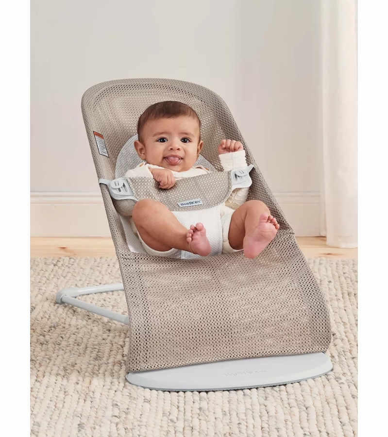 BabyBjorn Bouncer Balance Soft, Mesh Grey Beige / White