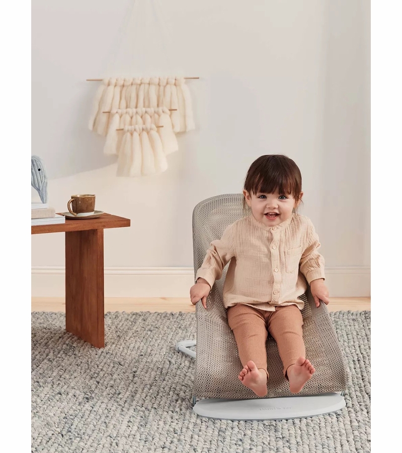 BabyBjorn Bouncer Balance Soft, Mesh Grey Beige / White
