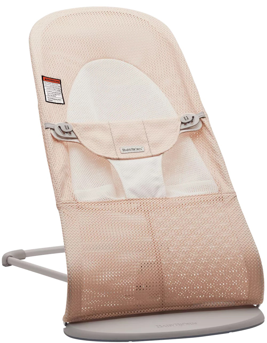 BabyBjorn Bouncer Balance Soft, Mesh Pearly Pink / White