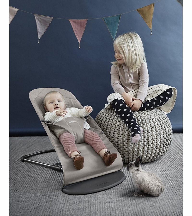 BabyBjorn Bouncer Bliss, Cotton Sand Gray