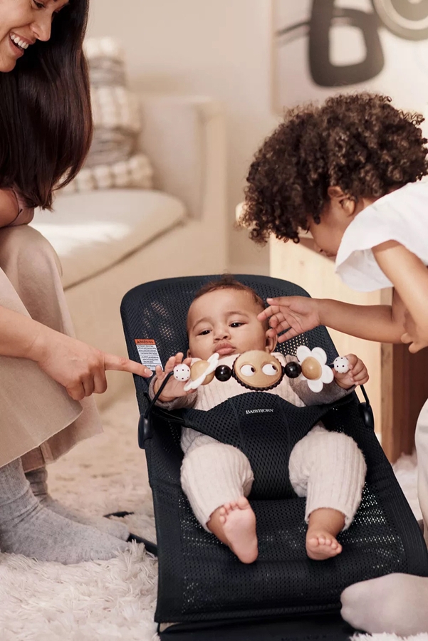 BabyBjörn Toy for Bouncer Googly Eyes Black + White