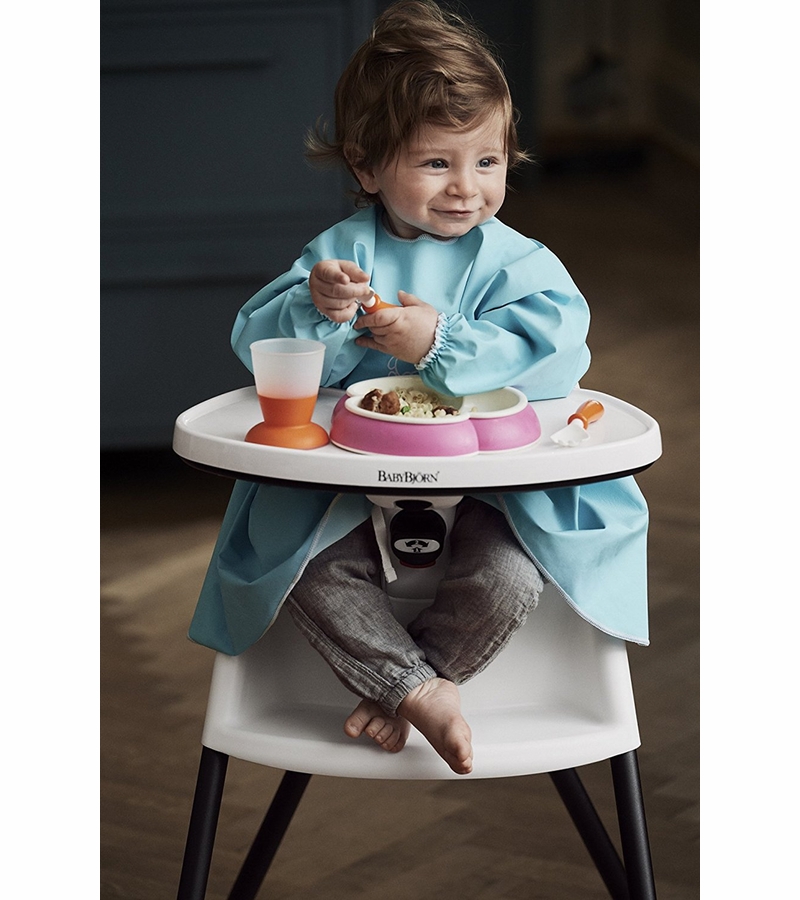 BabyBjorn Long Sleeve Bib Pink