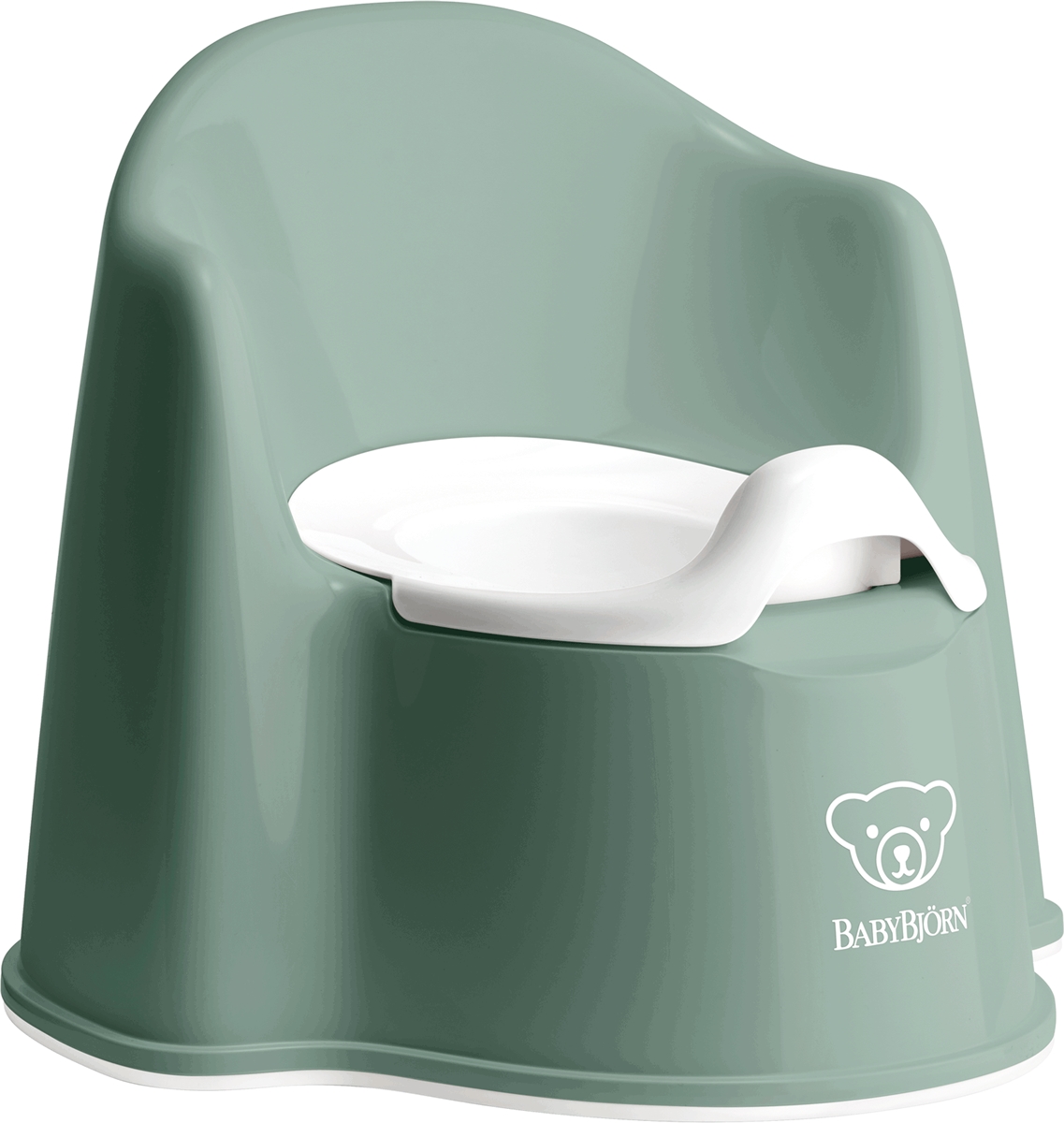 BabyBjorn Potty Chair Deep Green/White