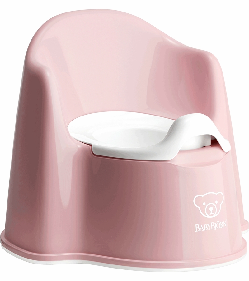 BabyBjorn Potty Chair Powder Pink/White