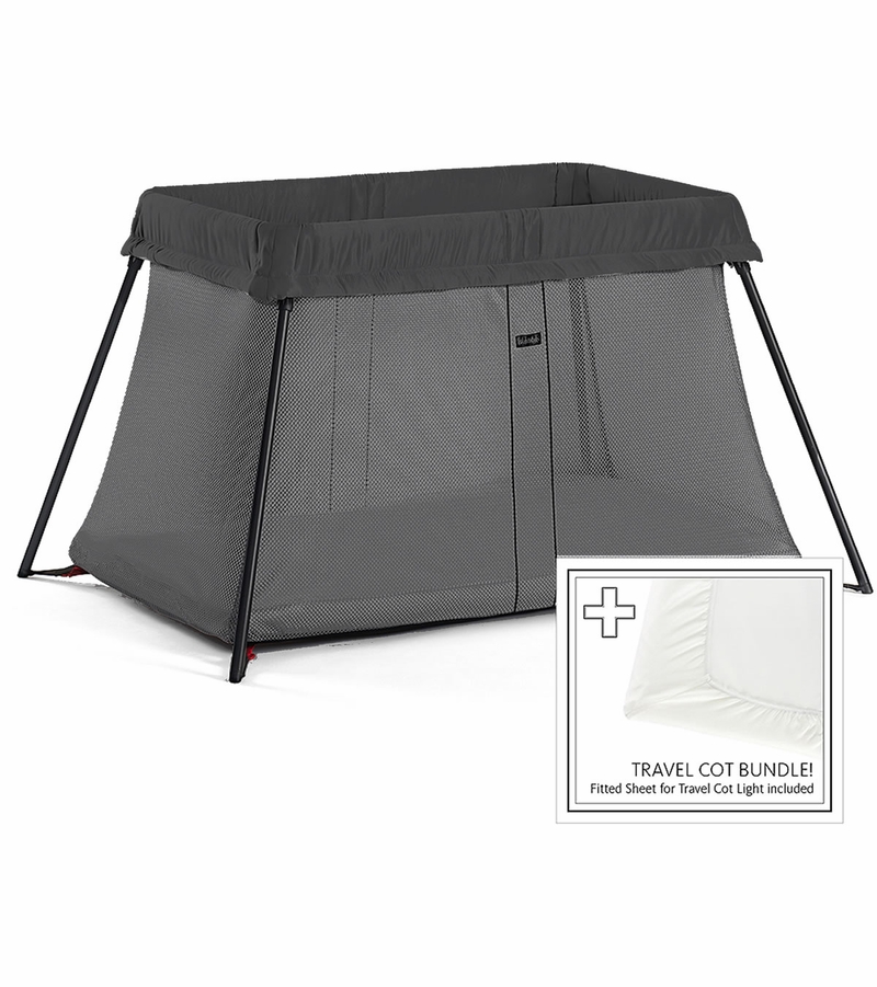 BabyBjorn Travel Crib Light Bundle Black
