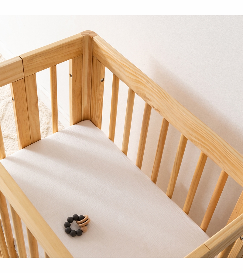 Babyletto AllStages Organic Muslin Cotton Sheet White