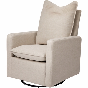 Babyletto Cali Pillowback Swivel Glider - Performance Beach Eco-Weave