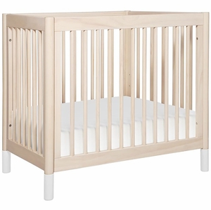 BabyLetto Gelato 2-in-1 Mini Crib - Washed Natural/White