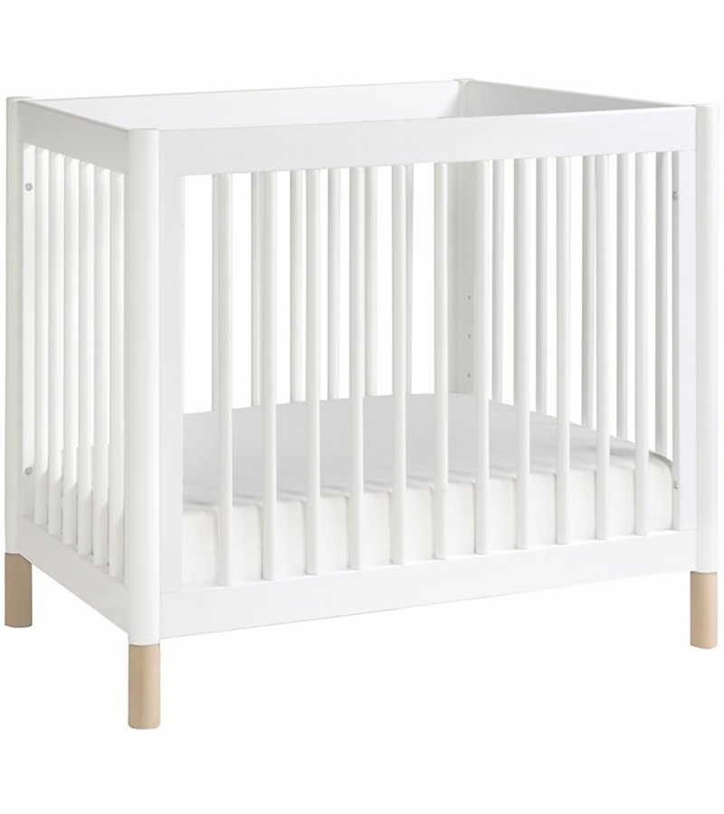 BabyLetto Gelato 2in1 Mini Crib White/Natural