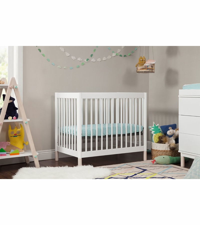 BabyLetto Gelato 2in1 Mini Crib White/Natural