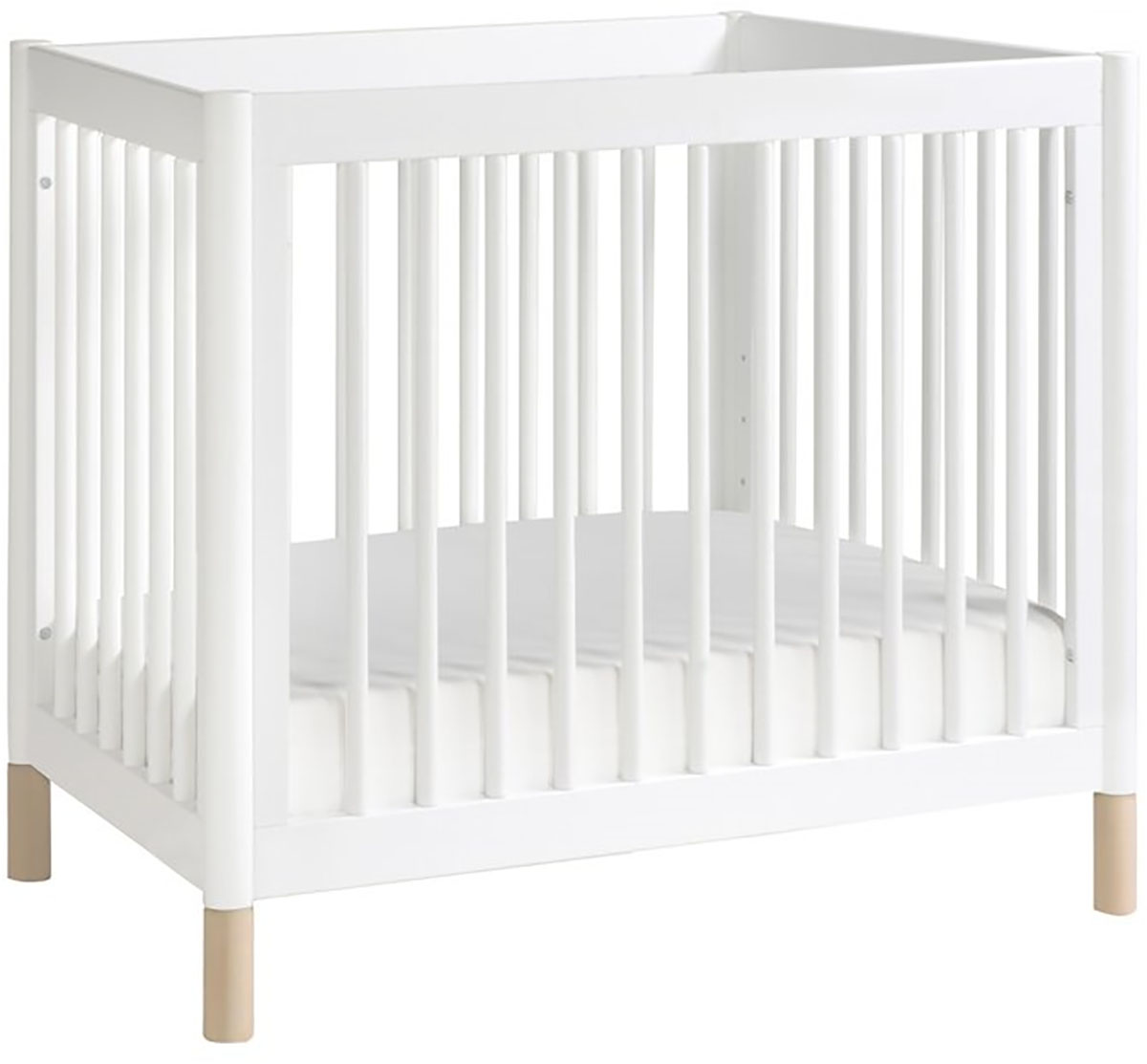BabyLetto Gelato 2in1 Mini Crib White/Natural