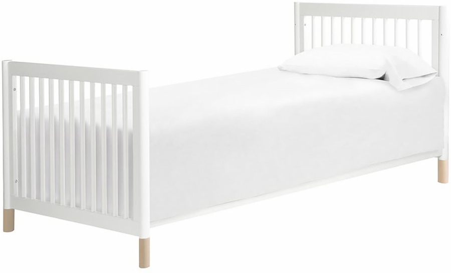 BabyLetto Gelato 2in1 Mini Crib White/Natural