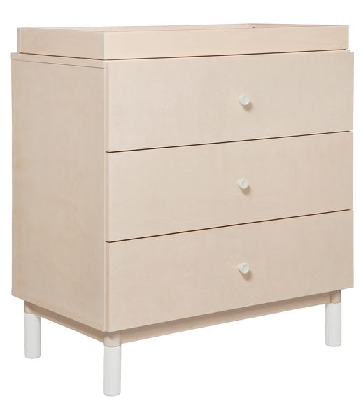 Babyletto Gelato 3Drawer Changer Dresser, White Color Feet w/Removable