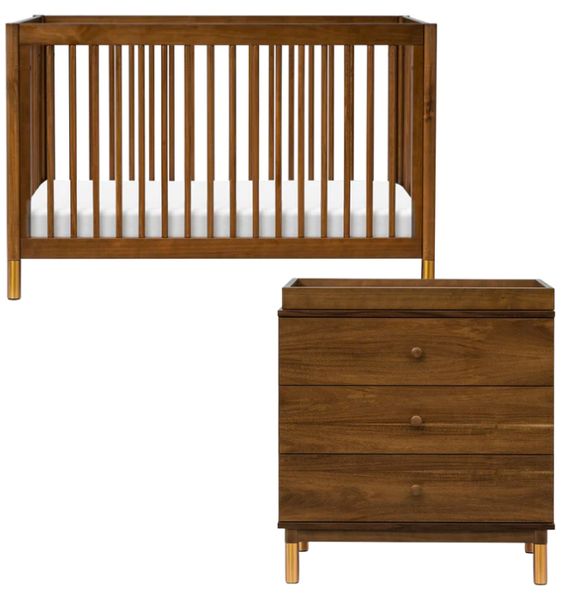 Babyletto Gelato 4in1 Convertible Crib + 3Drawer Changer Dresser