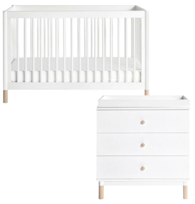 Babyletto Gelato 4in1 Convertible Crib + 3Drawer Changer Dresser