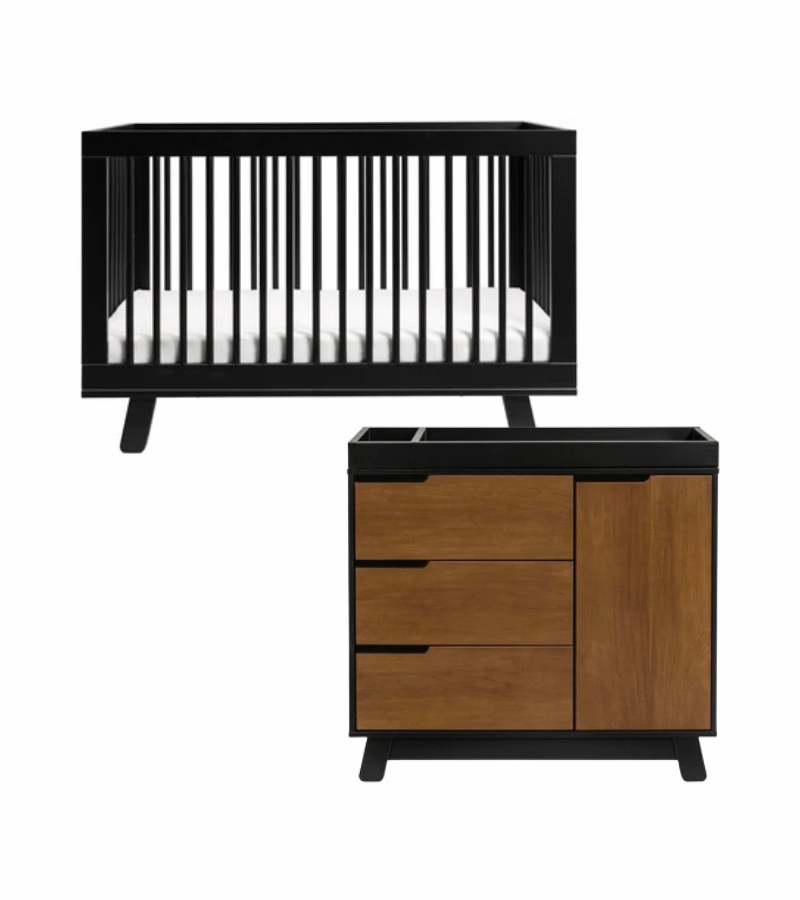 Babyletto Hudson 3in1 Convertible Crib + 3Drawer Changer Dresser