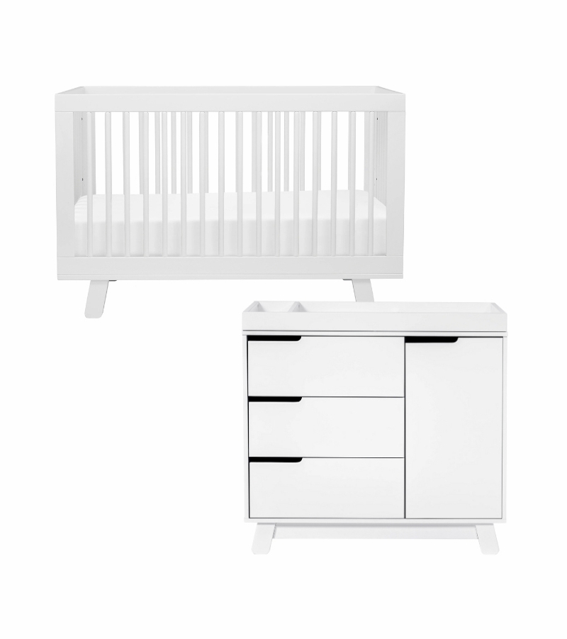 Babyletto Hudson 3in1 Convertible Crib + 3Drawer Changer Dresser