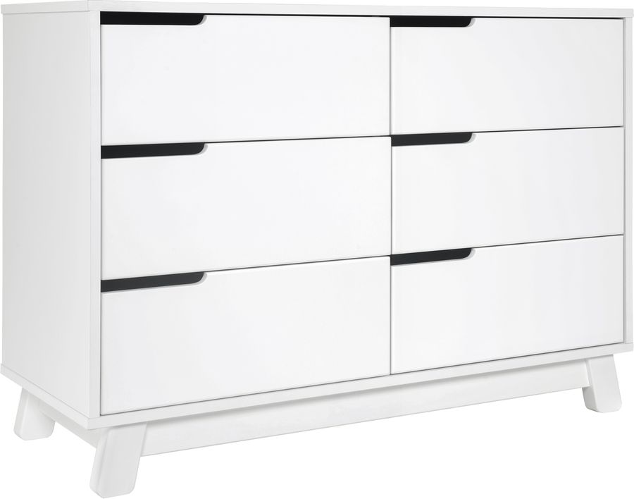 Babyletto Hudson 6Drawer Double Dresser White