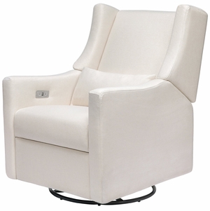 Babyletto Kiwi Electronic Glider Recliner w/ USB - Performance Cream Eco-Weave
