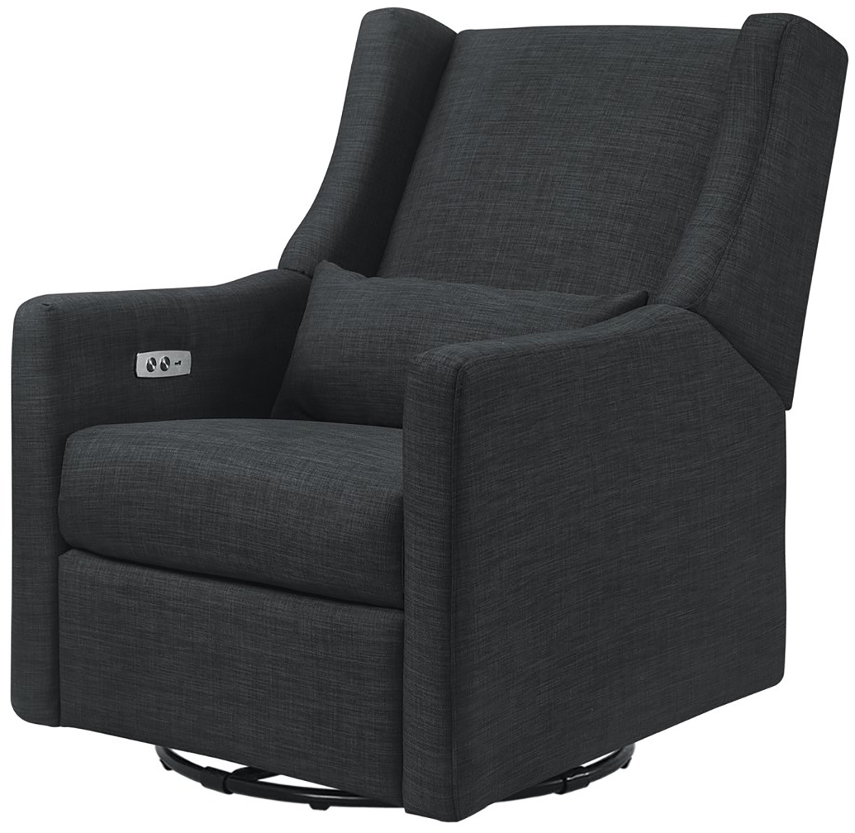 Babyletto Kiwi Electronic Recliner & Swivel Glider Coal Grey