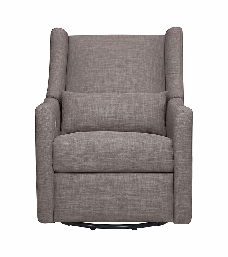 BabyLetto Kiwi Electronic Recliner & Swivel Glider Grey Tweed