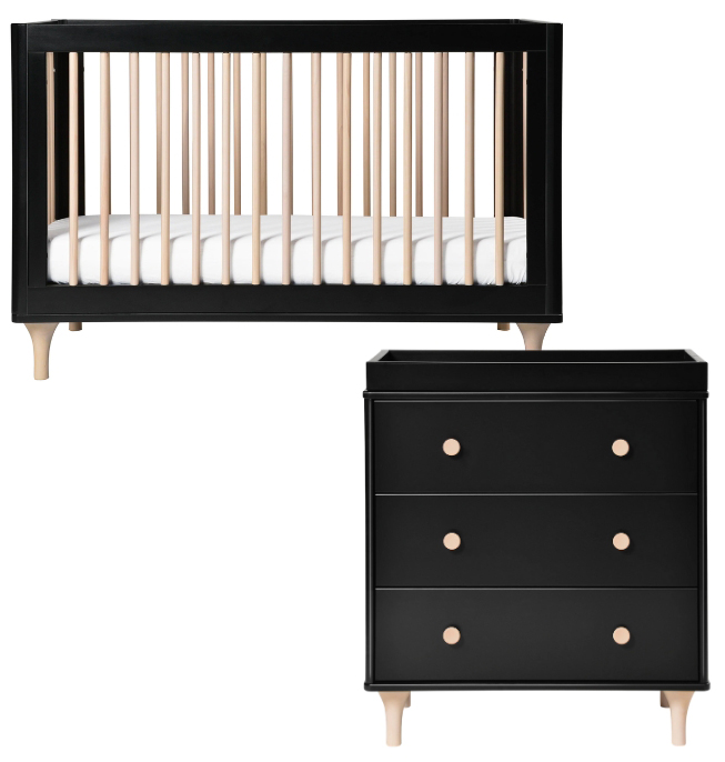 Babyletto Lolly 3in1 Convertible Crib + 3Drawer Changer Dresser