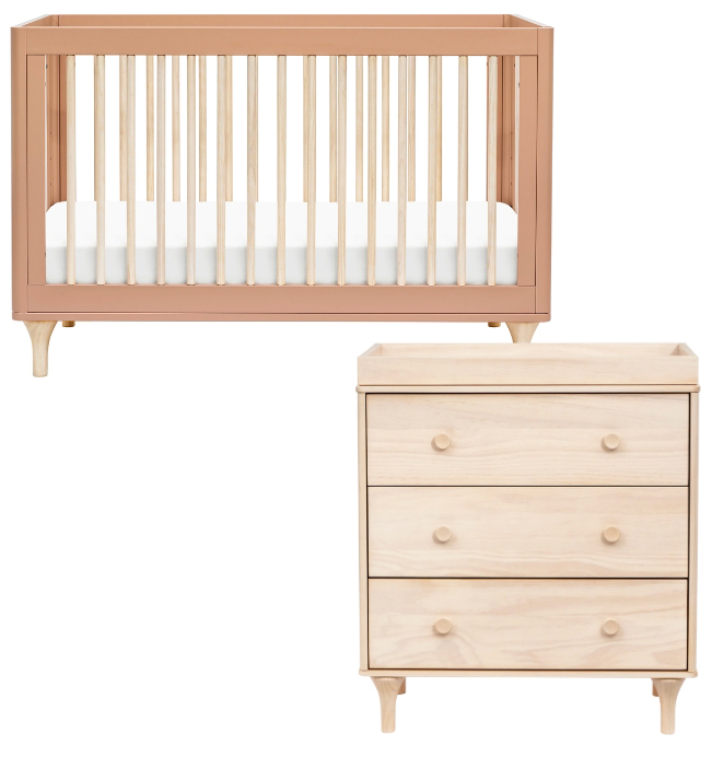 Babyletto Lolly 3in1 Convertible Crib + 3Drawer Changer Dresser