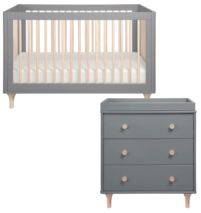 Babyletto Lolly 3in1 Convertible Crib + 3Drawer Changer Dresser