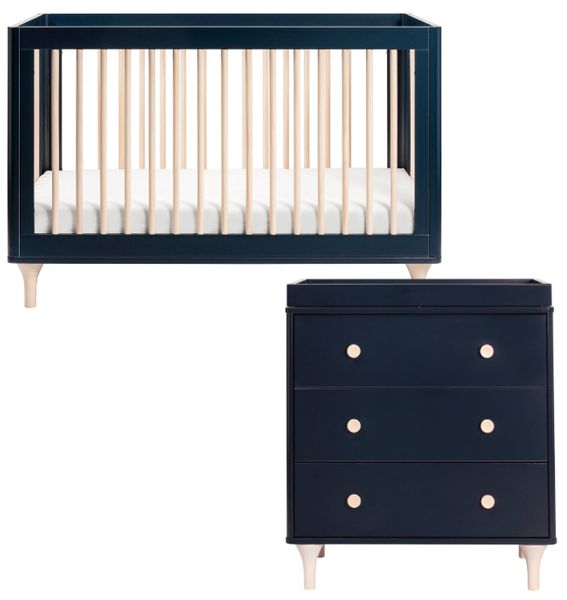 Babyletto Lolly 3in1 Convertible Crib + 3Drawer Changer Dresser