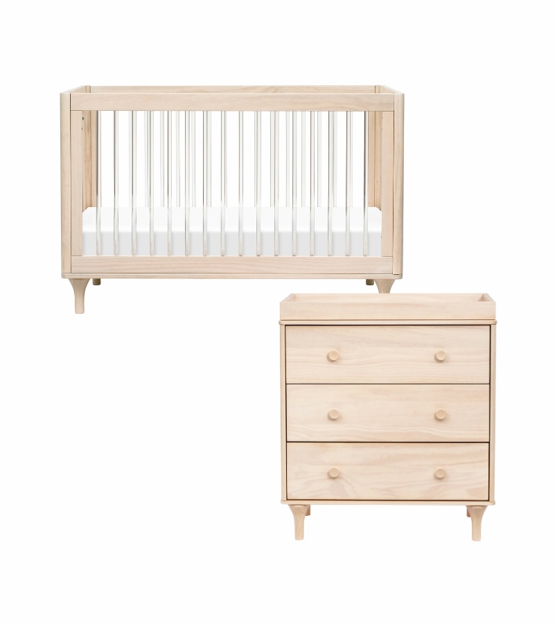 Babyletto Lolly 3in1 Convertible Crib + 3Drawer Changer Dresser