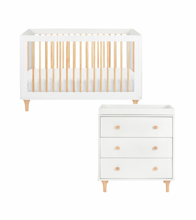 Babyletto Lolly 3in1 Convertible Crib + 3Drawer Changer Dresser