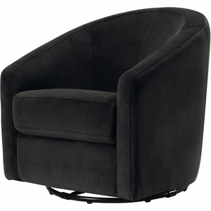 Babyletto Madison Swivel Glider - Black Velvet