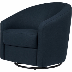 Babyletto Madison Swivel Glider - Performance Navy Eco-Twill